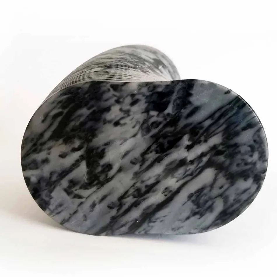 Moderní dekorativní váza v mramoru Bardiglio Fiorito vyrobená v Itálii - Dido Viadurini