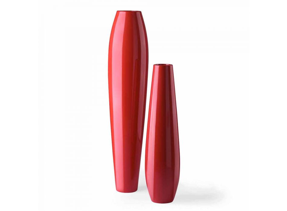 Oboustranná dekorativní váza z polyethylenu vyrobeného v Itálii - Nadai Viadurini