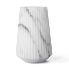 Váza z bílého carrarského mramoru nebo černého Portoro pruhovaného designu - Káhira Viadurini