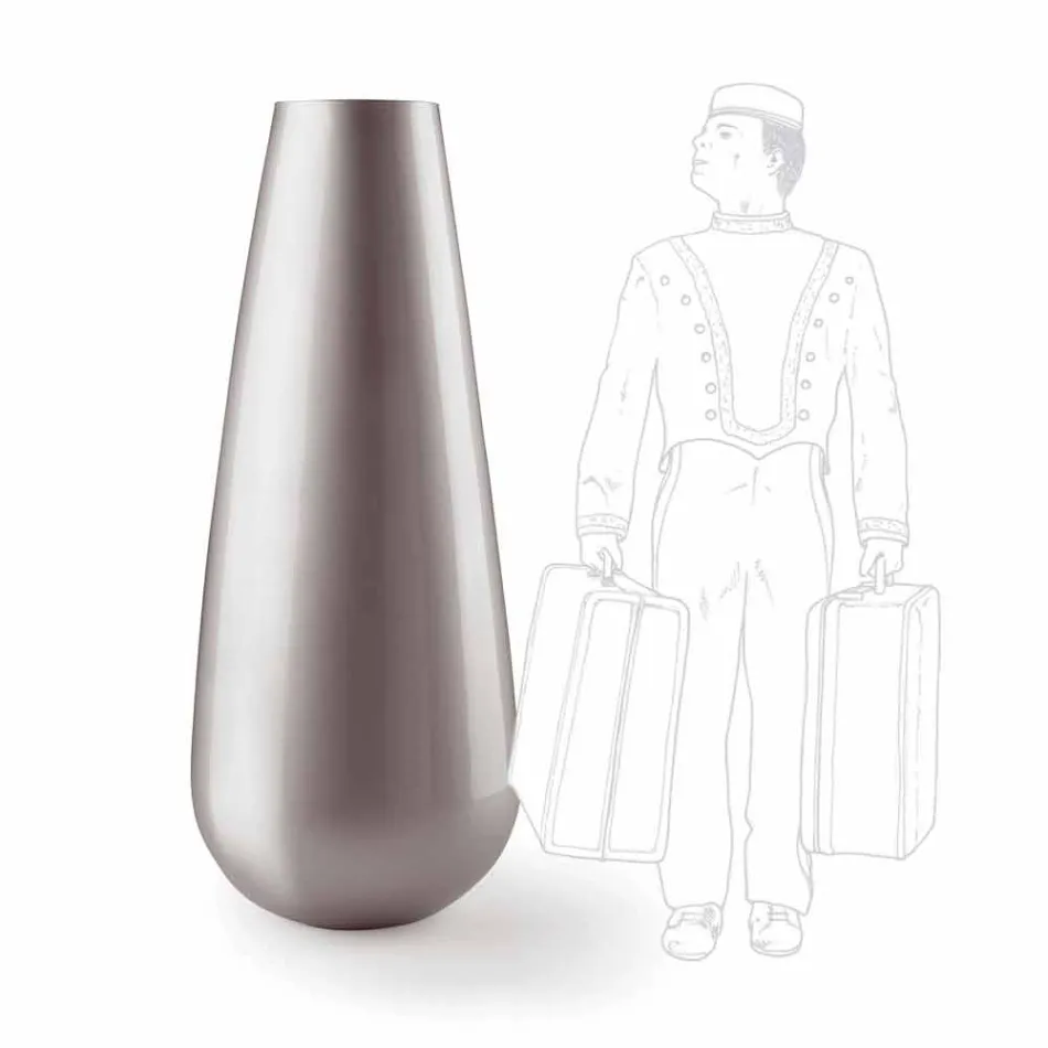 Venkovní dekorativní designová váza z polyethylenu vyrobená v Itálii - Menea Viadurini