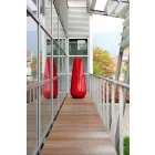 Venkovní dekorativní designová váza z polyethylenu vyrobená v Itálii - Menea Viadurini