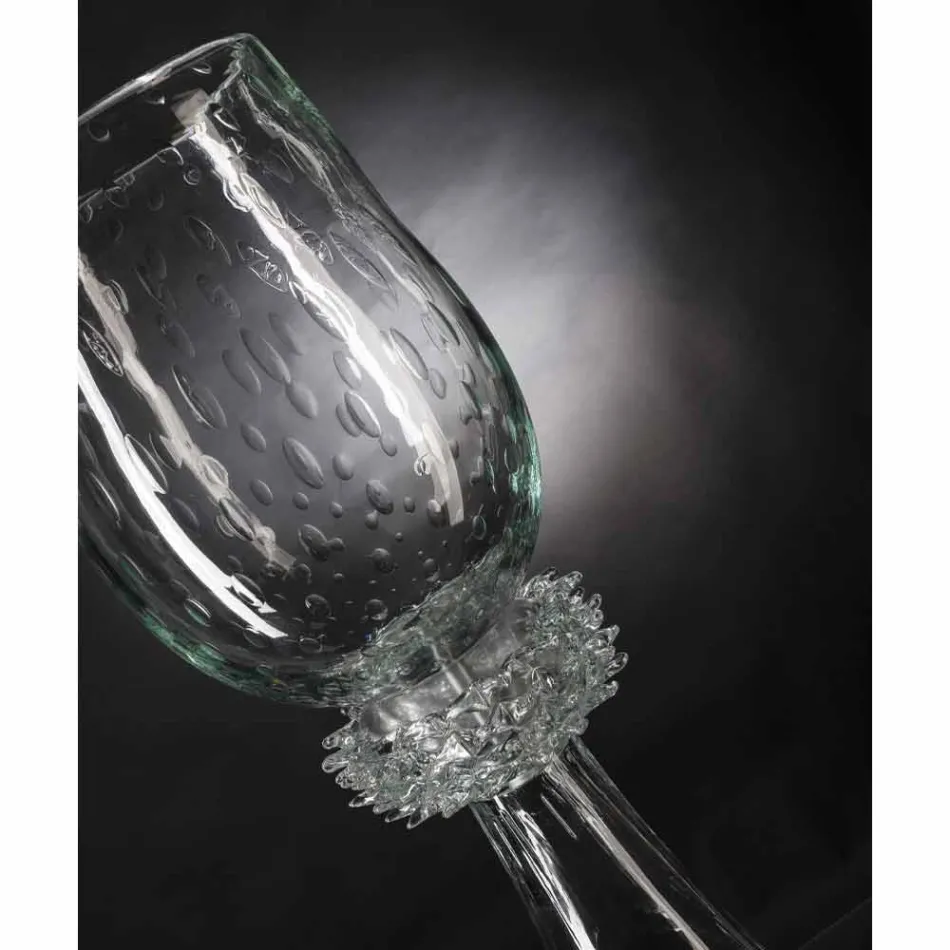 Elegantní vnitřní váza z foukaného muránského skla vyrobené v Itálii - Copernicus Viadurini