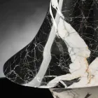 Elegantní vnitřní váza v bílém a černém mramoru vyrobená v Itálii - originál Viadurini