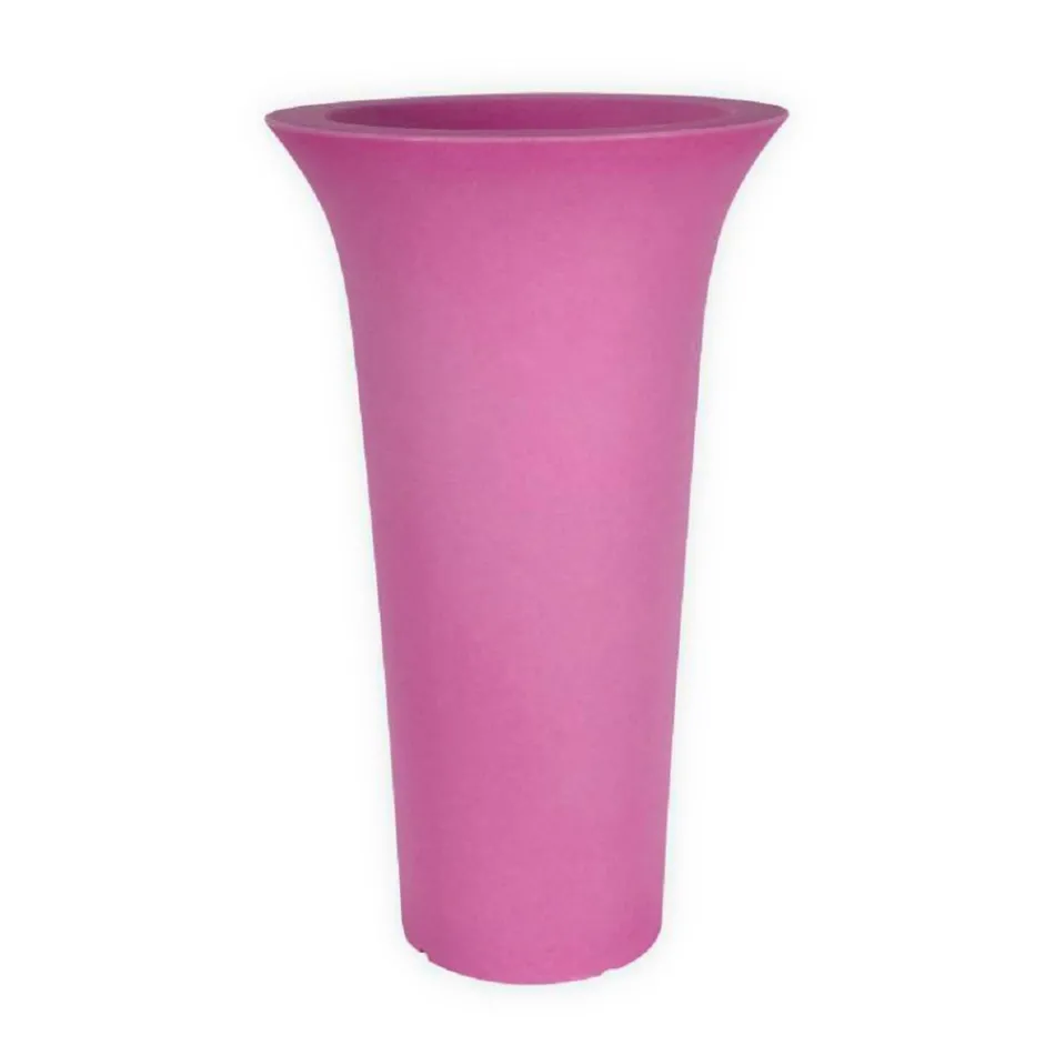 Kulatý zahradní květináč z polyetylenu Made in Italy - Tremont Viadurini