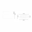 Váza na květináče ze světelného plastu, design ve 3 velikostech - Pandora od Myyour Viadurini