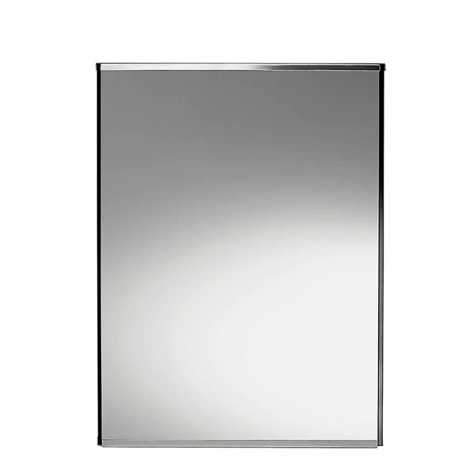 Volně stojící geometrická zrcadlová váza a struktura ze dřeva a oceli - Ghenna Viadurini