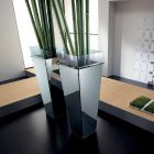 Volně stojící váza ve skle a výměnné panely 3 rozměry - Ghenna Viadurini