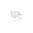 Volně stojící váza ve skle a výměnné panely 3 rozměry - Ghenna Viadurini