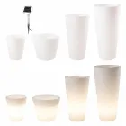 Vícebarevný nebo solární LED osvětlený hrnec pro zahradu nebo obývací pokoj - Vasostar Viadurini