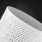 Ručně vyrobená keramická váza s tkaným útkem vyrobená v Itálii - Napoleon Viadurini