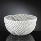 Ručně vyrobená keramická váza s tkaným útkem vyrobená v Itálii - Napoleon Viadurini