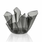 Váza vnitřní / vnější přehozený kouřové Pina, moderní design Viadurini