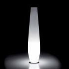 Venkovní světelná váza s LED světlem z polyethylenu vyrobená v Itálii - Nadai Viadurini