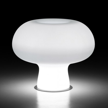 Venkovní světelná váza z polyetylenu s LED světlem vyrobena v Itálii - Boba Viadurini