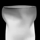 Světlá venkovní váza z neprůhledného polyetylenu vyrobená v Itálii - hrdá Viadurini