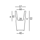 Světlá venkovní váza z neprůhledného polyetylenu vyrobená v Itálii - hrdá Viadurini