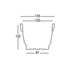 Světlá polyetylenová zahradní váza s LED Made in Italy - Poldo Viadurini