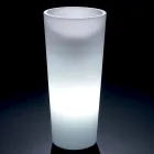 Vysoká vnitřní váza z bílého polyetylenu Made in Italy - Devid Viadurini