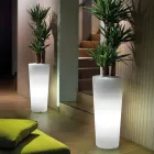 Vysoká vnitřní váza z bílého polyetylenu Made in Italy - Devid Viadurini