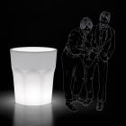 Dekorativní svítící váza z polyetylenu s LED světlem Made in Italy - Pucca Viadurini