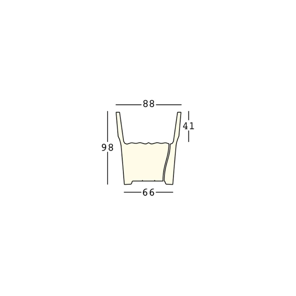 Dekorativní svítící váza z polyetylenu s LED světlem Made in Italy - Pucca Viadurini