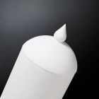 Moderní ručně vyráběná bílá keramická váza vyrobená v Itálii - Chantal Viadurini