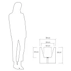 Květináč nebo barevný rozdělovač pro venkovní 3 rozměry Made in Italy - Rostliny Viadurini