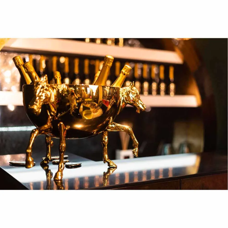 Okrasná váza pro interiér v bílém keramickém nebo 24k zlatě vyrobená v Itálii - Jacky Viadurini