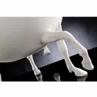 Okrasná váza pro interiér v bílém keramickém nebo 24k zlatě vyrobená v Itálii - Jacky Viadurini