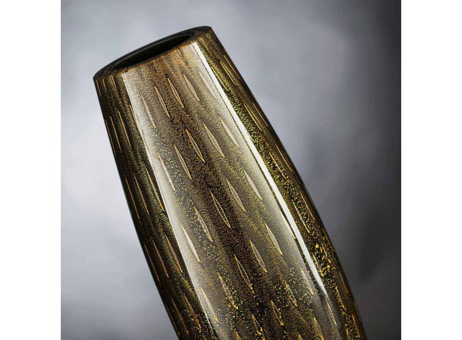 Barevná foukaná Murano skleněná okrasná váza vyrobená v Itálii - Asper Viadurini