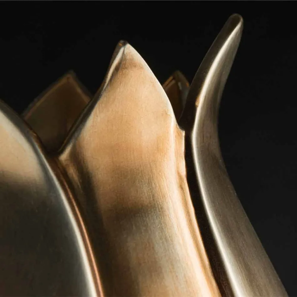 Moderní okrasná váza v barevné keramické ručně vyrobené v Itálii - Onyx Viadurini