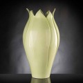Moderní okrasná váza v barevné keramické ručně vyrobené v Itálii - Onyx