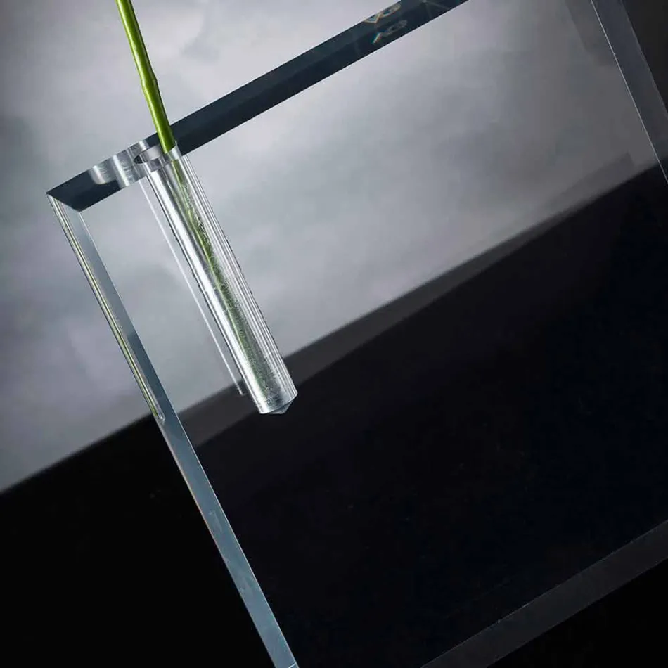 Moderní průhledná váza na květiny z plexiskla vyrobená v Itálii - jedinečná Viadurini