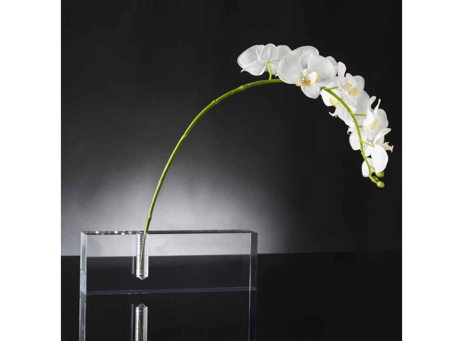 Moderní průhledná váza na květiny z plexiskla vyrobená v Itálii - jedinečná Viadurini