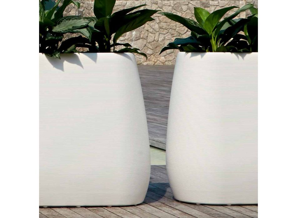 Bílá nebo vnitřní váza ve třech velikostech, 2 kusy - Pandora od Myyour Viadurini
