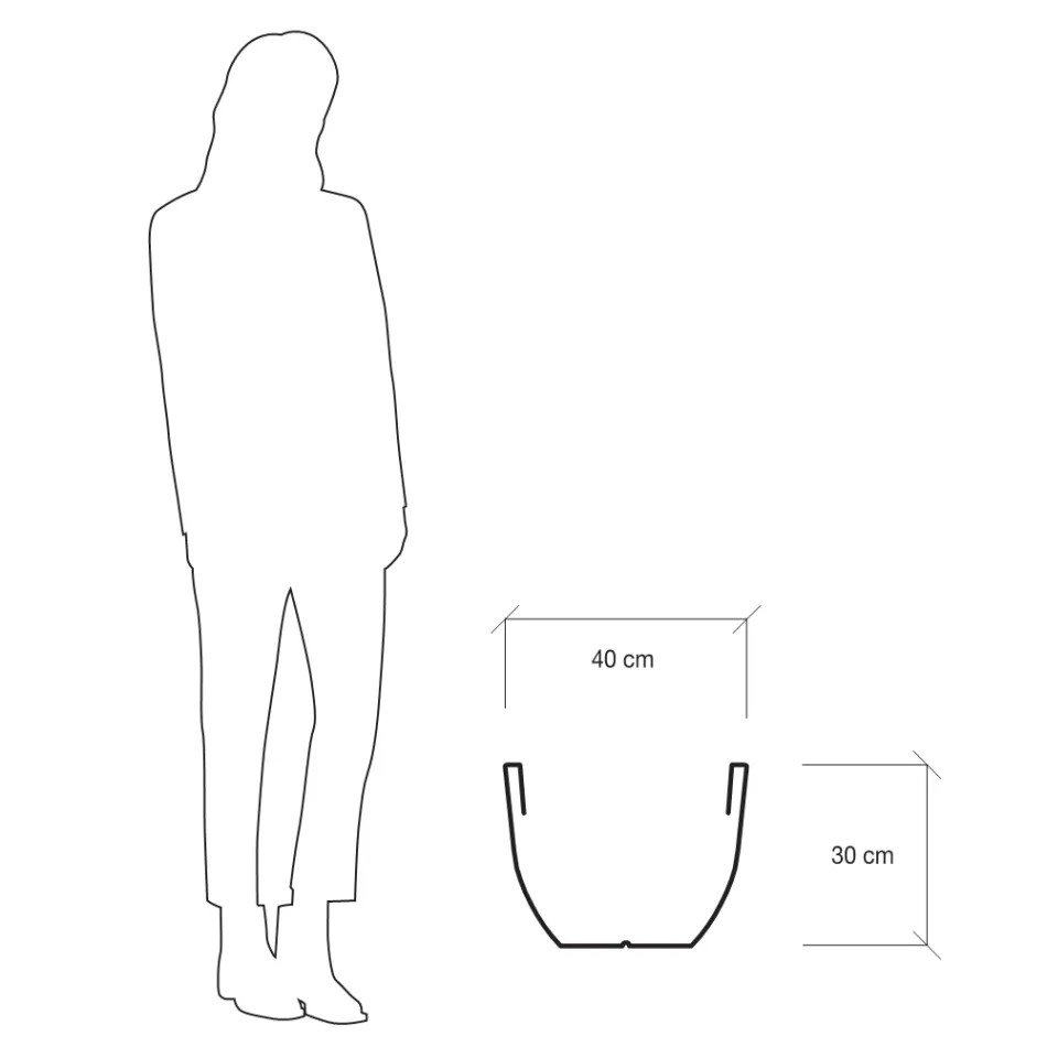 Fluorescenční váza pro vnitřní i venkovní použití 3 rozměry Made in Italy - Fluos Viadurini