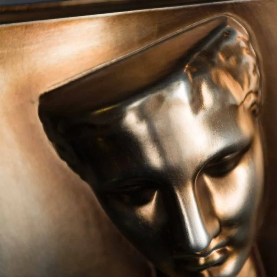 Moderní obdélníková váza v barevné keramické ručně vyrobené v Itálii - Lucas Viadurini