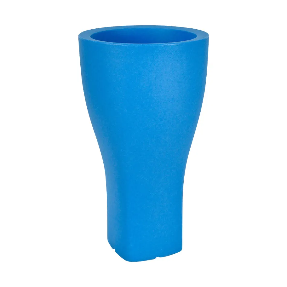 Kulatý barevný zahradní květináč z polyetylenu Vyrobeno v Itálii - Tremont Viadurini