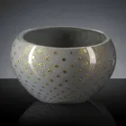 Kulatá vnitřní váza z barevného skla Murano vyrobená v Itálii - Asper Viadurini