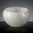 Kulatá vnitřní váza z barevného skla Murano vyrobená v Itálii - Asper Viadurini