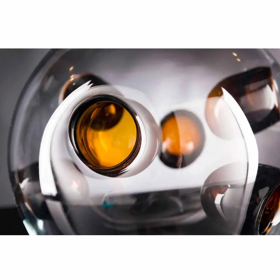 Kulatá vnitřní váza z foukaného skla Murano Made in Italy - Kimo Viadurini