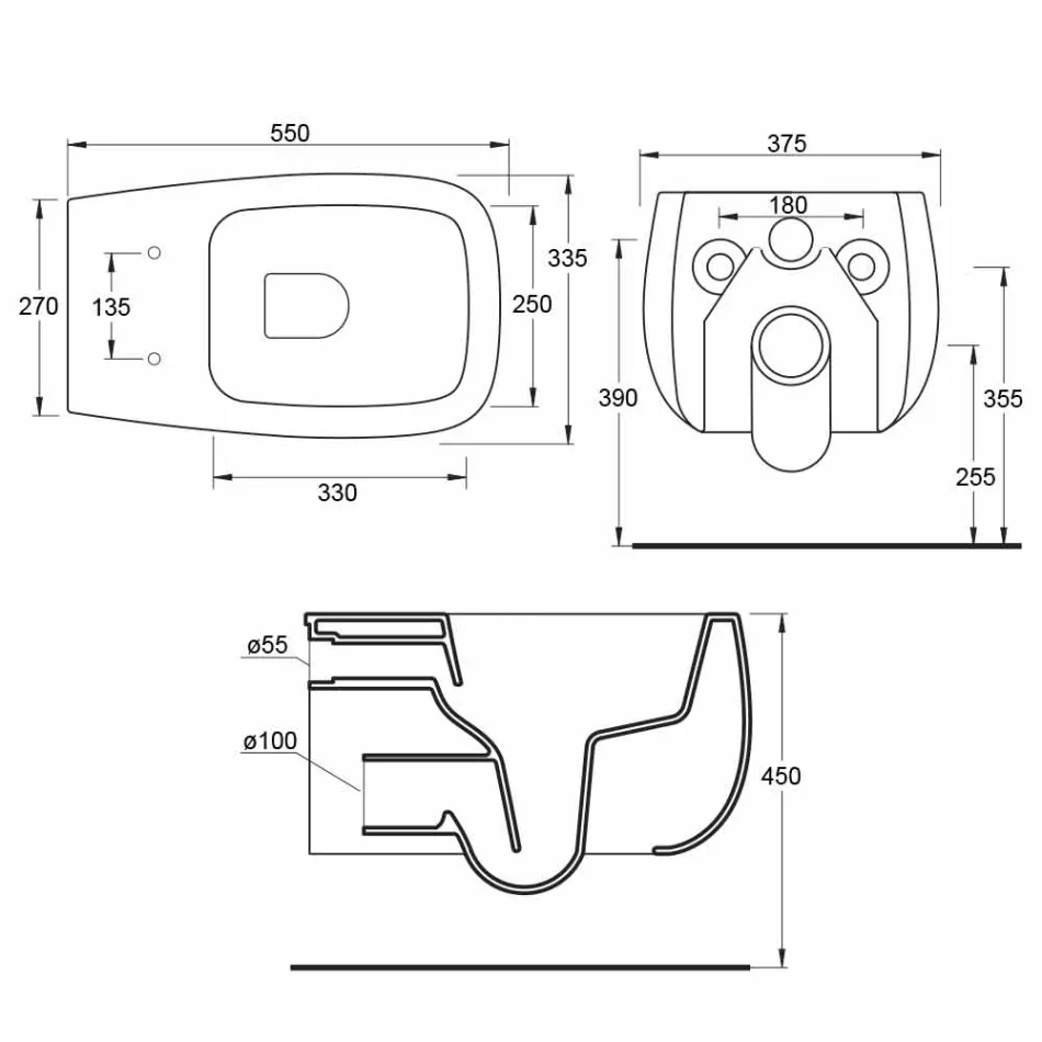 Moderní design bílá keramická suspendovaná váza Gaiola vyrobená v Itálii Viadurini