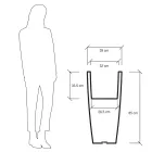 Kulatá Fluo barevná zahradní váza se světlem Made in Italy - Avanas Viadurini