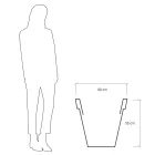 Kulatá barevná zahradní váza nebo s osvětlením Made in Italy - Avanas Viadurini