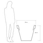 Kulatá barevná zahradní váza nebo s osvětlením Made in Italy - Avanas Viadurini