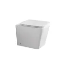 WC k podlaze s keramickým sedátkem s tlumeným dovíráním a moderním designem - Giunco Viadurini