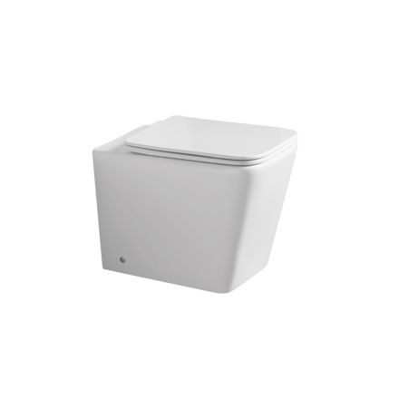 WC k podlaze s keramickým sedátkem s tlumeným dovíráním a moderním designem - Giunco Viadurini