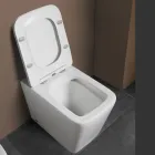 WC k podlaze s keramickým sedátkem s tlumeným dovíráním a moderním designem - Giunco Viadurini