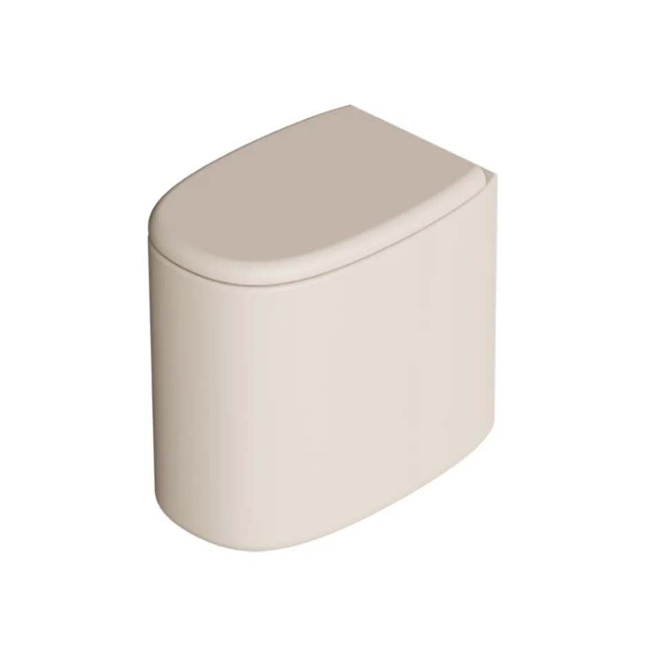 Stojící keramická toaletní mísa v různých barvách, vyrobeno v Itálii - Girl Viadurini