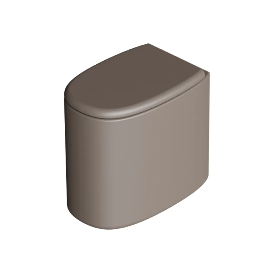 Stojící keramická toaletní mísa v různých barvách, vyrobeno v Itálii - Girl Viadurini